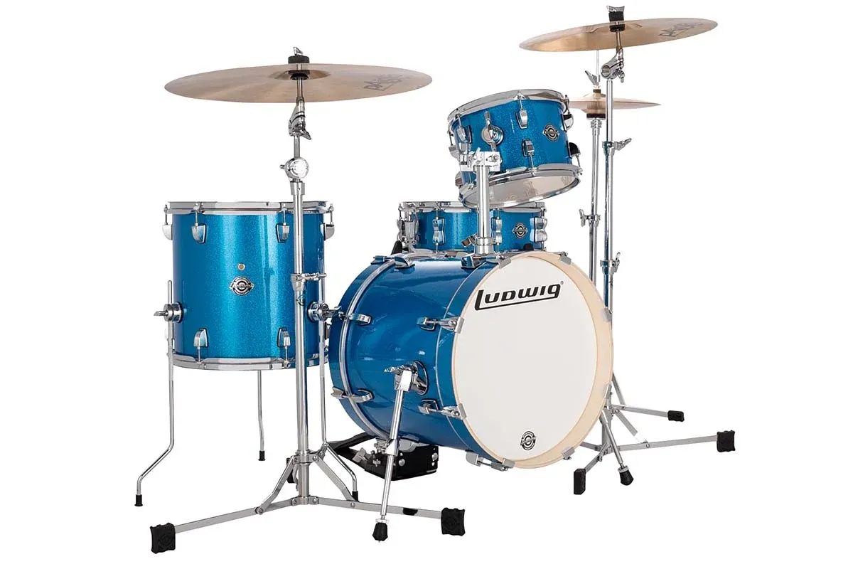 LUDWIG SET BATERIA BREAKBEATS 4PCS - Blue