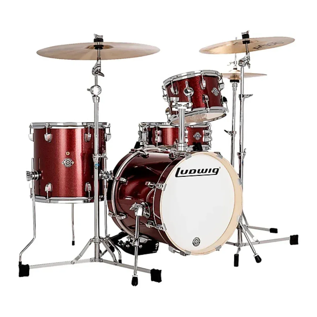 LUDWIG SET BATERIA BREAKBEATS 4PCS - Red
