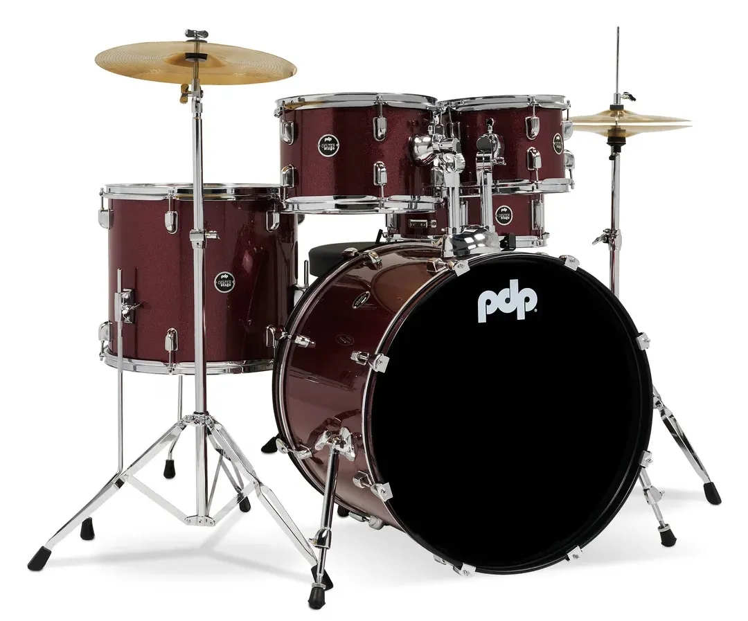 PDP BATERIA CENTER STAGE 5PC - RUBY RED SPARKLE
